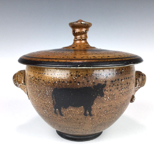 Pig Lidded Bowl by Terry Plasket - Image 2